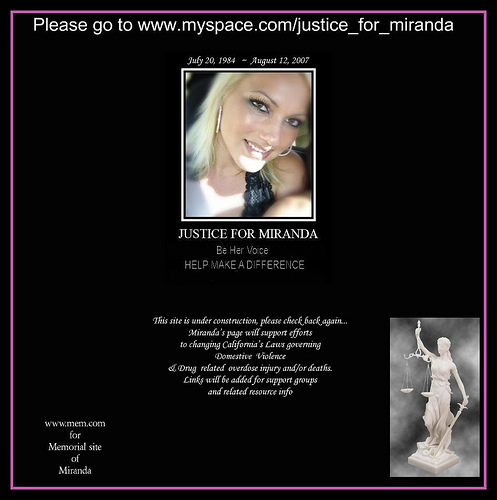 Miranda Daly Myspace Justice